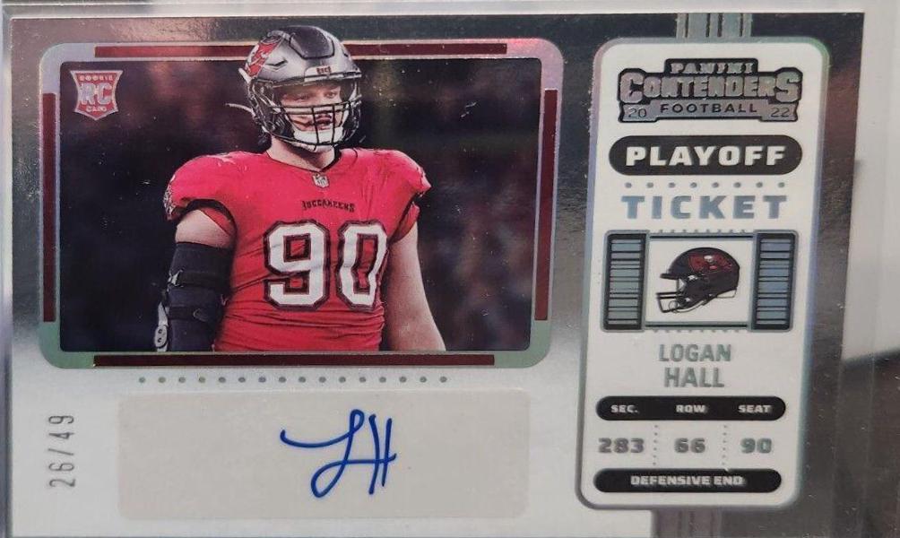 Logan Hall [SP Variation Autograph Playoff Ticket] #162V