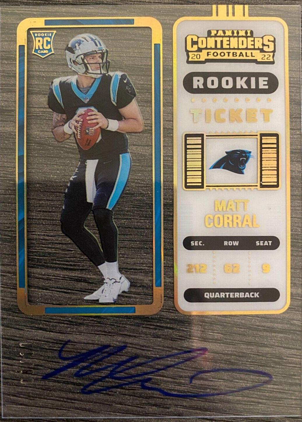 Matt Corral [SP Variation Autograph Clear Ticket] #130V