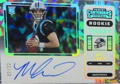 Matt Corral [SP Variation Autograph Cracked Ice Ticket] #130V