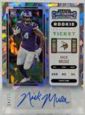 Nick Muse [Autograph Cracked Ice Ticket] #253