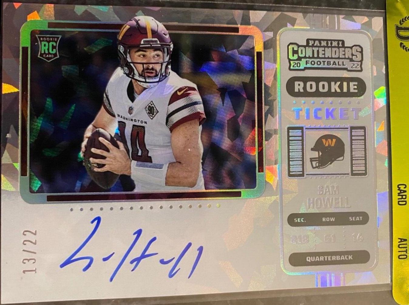 Sam Howell [Autograph Cracked Ice Ticket] #133