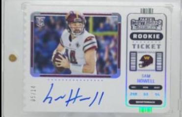 Sam Howell [Autograph Stub Ticket] #133