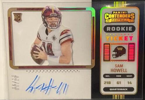 Sam Howell [SP Variation Autograph Clear Ticket] #133V