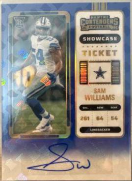 Sam Williams [SP Variation Autograph Showcase Ticket] #174V