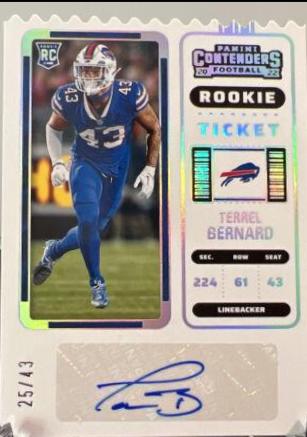 Terrel Bernard [Autograph Stub Ticket] #192