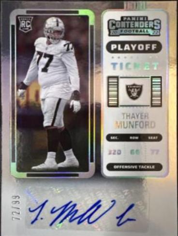 Thayer Munford [Autograph Championship Ticket] #298
