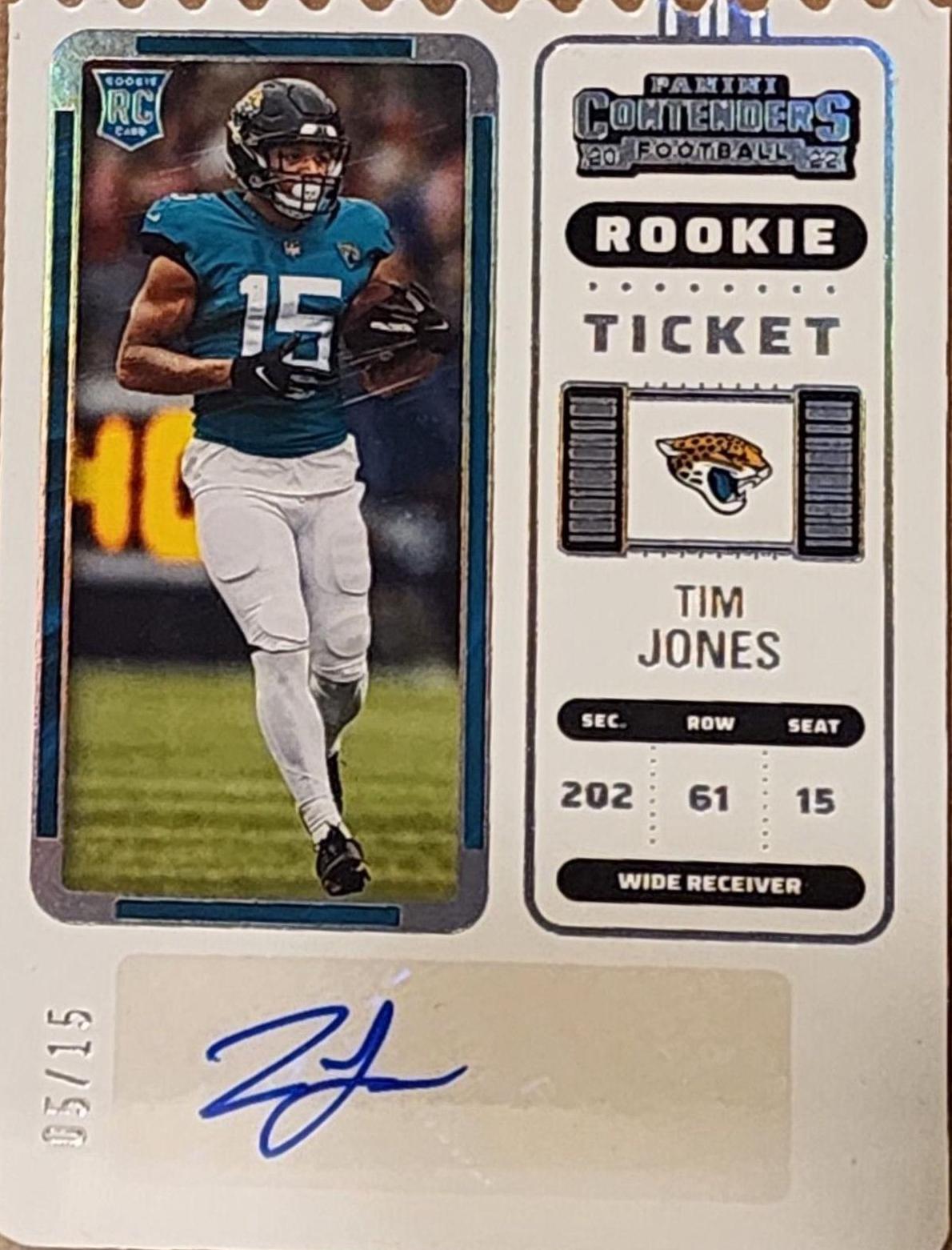 Tim Jones [Autograph Stub Ticket] #143
