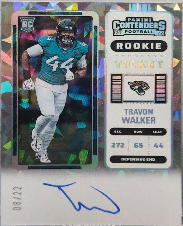 Travon Walker [Autograph Cracked Ice Ticket] #135