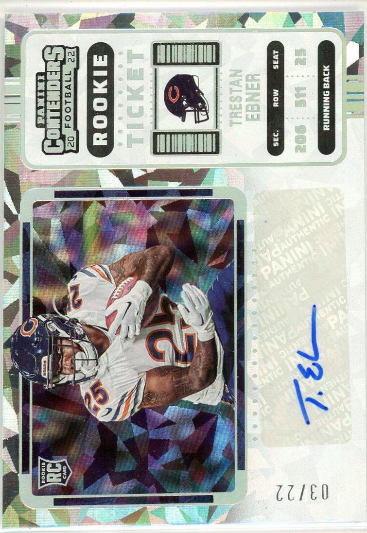 Trestan Ebner [SP Variation Autograph Cracked Ice Ticket] #246V