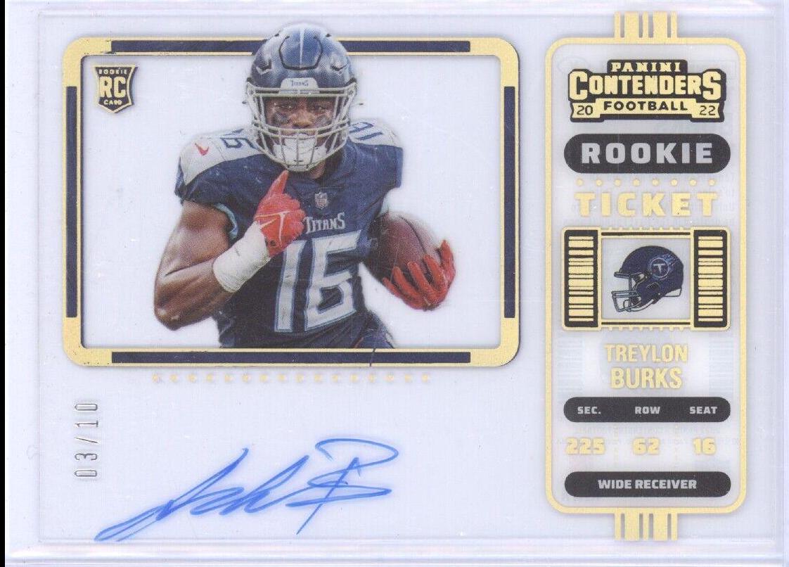 Treylon Burks [SP Variation Autograph Clear Ticket] #137V