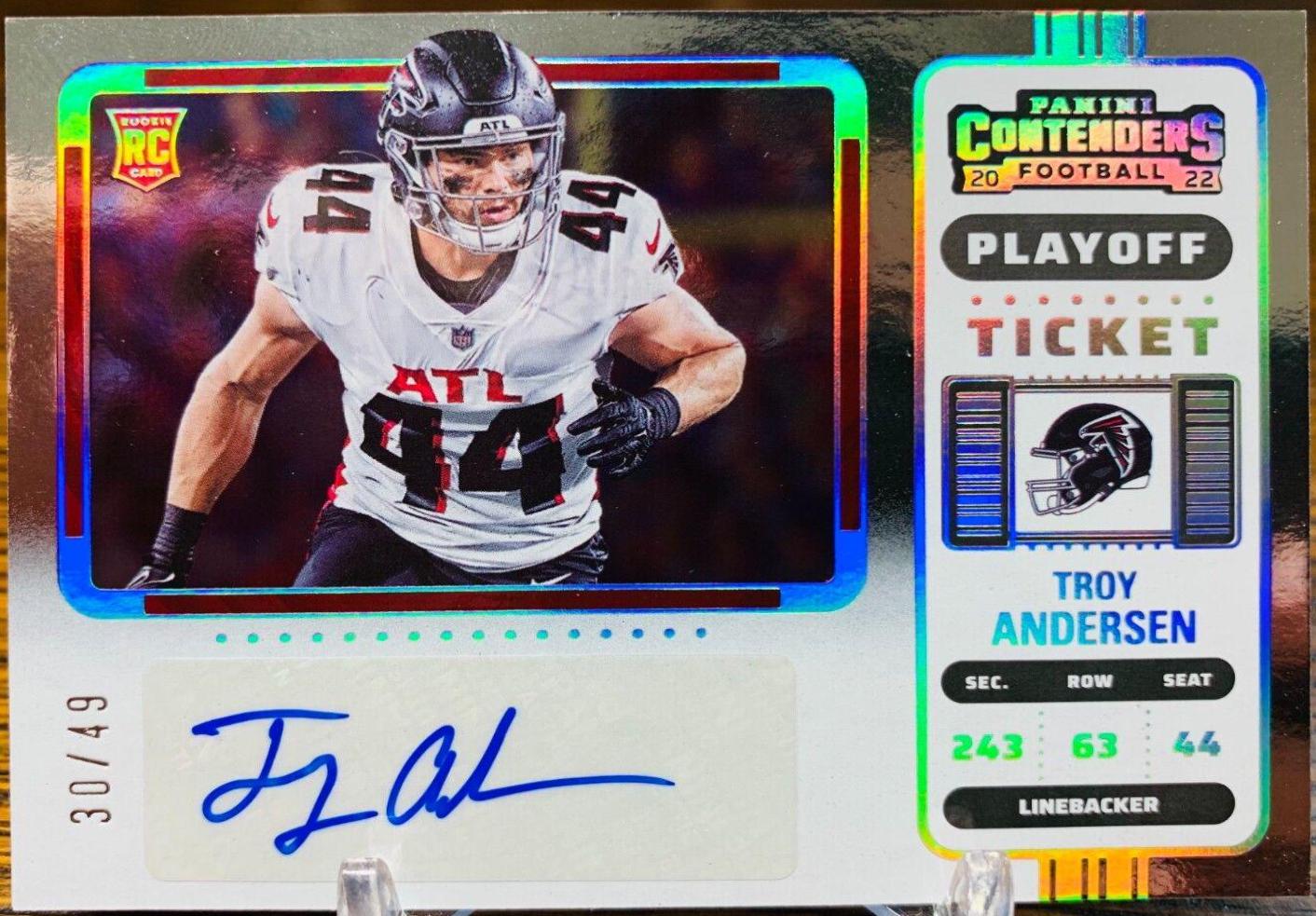 Troy Andersen [SP Variation Autograph Playoff Ticket] #175V
