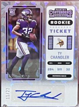 Ty Chandler [Autograph Cracked Ice Ticket] #230