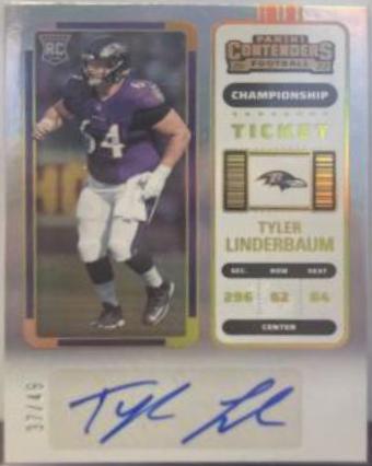 Tyler Linderbaum [Autograph Championship Ticket] #155