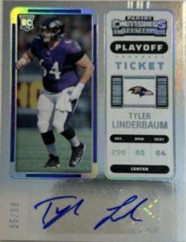 Tyler Linderbaum [Autograph Playoff Ticket] #155