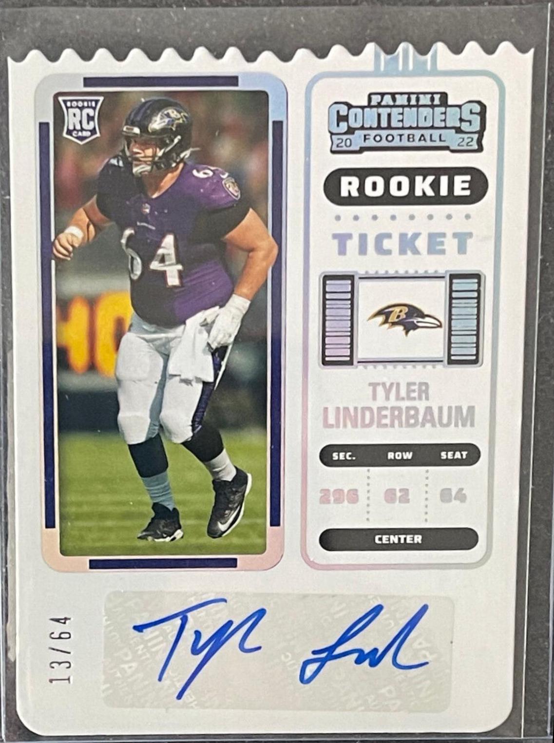 Tyler Linderbaum [Autograph Stub Ticket] #155