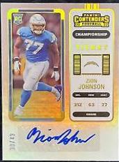 Zion Johnson [Autograph Championship Ticket] #150