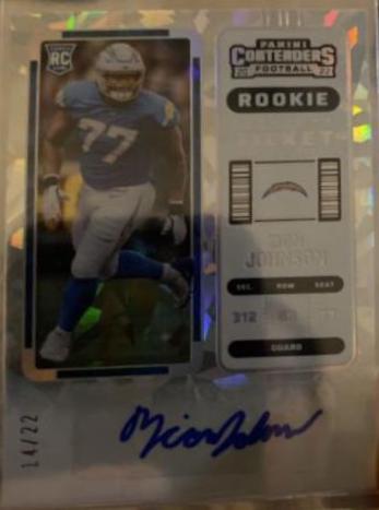 Zion Johnson [Autograph Cracked Ice Ticket] #150