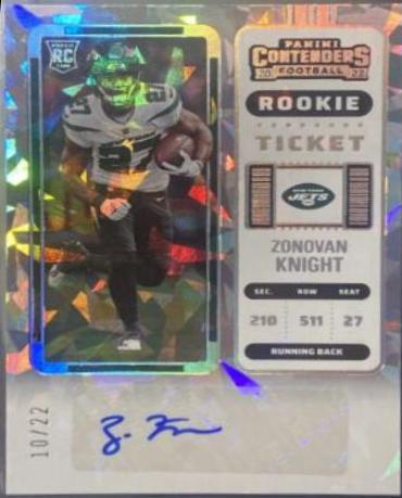Zonovan Knight [Autograph Cracked Ice Ticket] #179