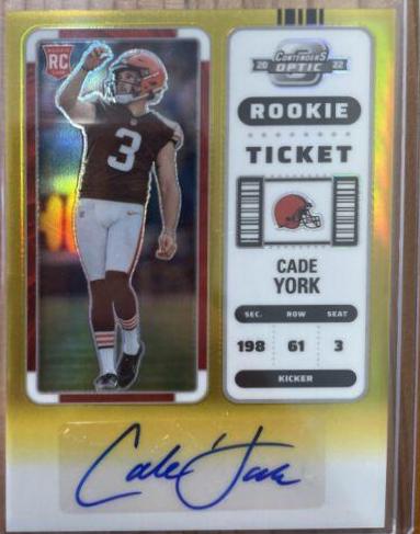 Cade York [Rookie Ticket Autograph Gold] #149