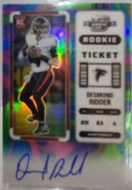 Desmond Ridder [Rookie Ticket Autograph Neon Marble] #114