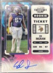 Ed Ingram [Rookie Ticket Autograph Nebula] #163