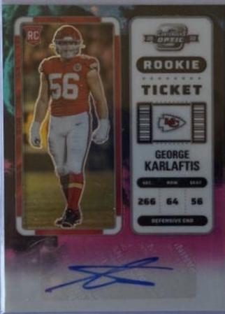 George Karlaftis [Rookie Ticket Autograph Nebula] #165