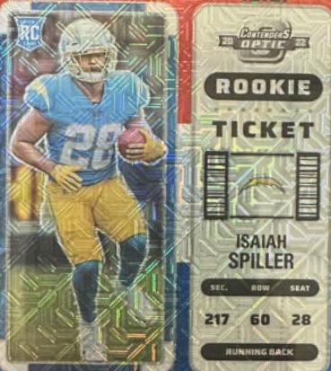 Isaiah Spiller [Rookie Ticket Autograph RWB] #120