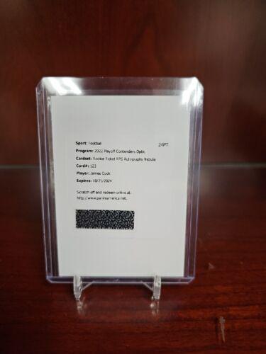 James Cook [Rookie Ticket Autograph Nebula] #123