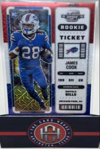 James Cook [Rookie Ticket Autograph RWB] #123