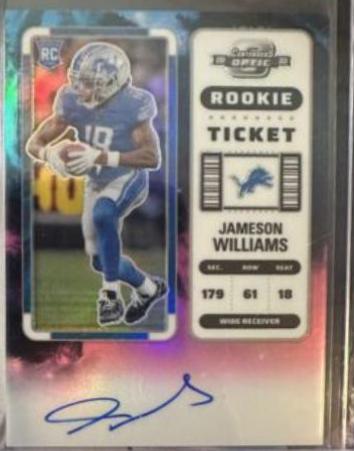 Jameson Williams [Rookie Ticket Autograph Nebula] #124
