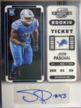 Josh Paschal [Rookie Ticket Autograph] #176