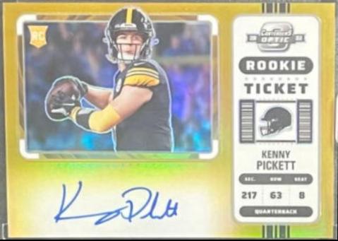 Kenny Pickett [SP Variation Rookie Ticket Autograph Gold] #127