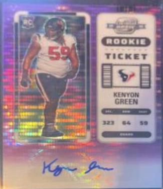 Kenyon Green [Rookie Ticket Autograph Purple Pulsar] #179