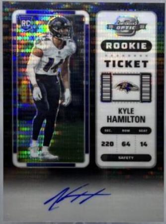 Kyle Hamilton [Rookie Ticket Autograph Black Pulsar] #128
