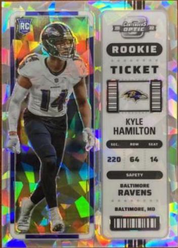 Kyle Hamilton [Rookie Ticket Autograph Cracked Ice] #128