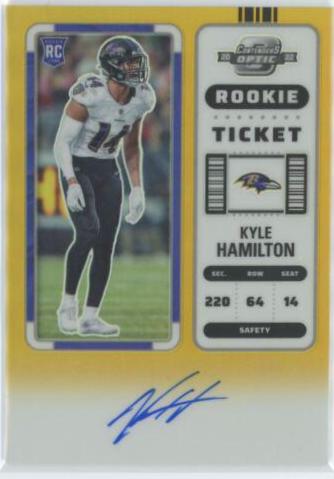 Kyle Hamilton [Rookie Ticket Autograph Gold] #128