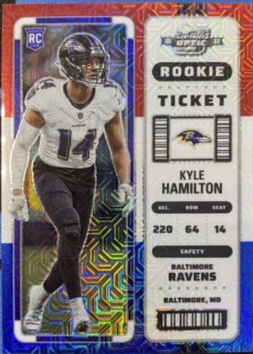 Kyle Hamilton [Rookie Ticket Autograph RWB] #128
