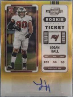Logan Hall [Rookie Ticket Autograph Gold] #186