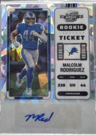 Malcolm Rodriguez [Rookie Ticket Autograph Cracked Ice] #187