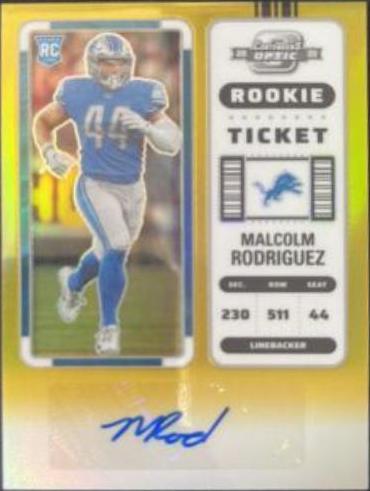Malcolm Rodriguez [Rookie Ticket Autograph Gold] #187