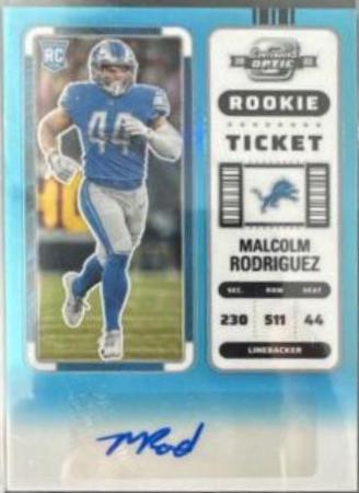 Malcolm Rodriguez [Rookie Ticket Autograph Teal] #187