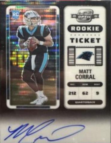Matt Corral [Rookie Ticket Autograph Black Pulsar] #130