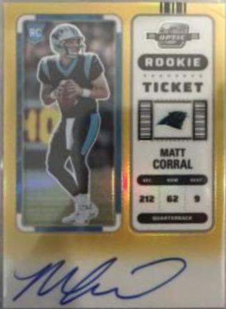 Matt Corral [Rookie Ticket Autograph Gold] #130
