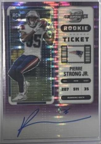 Pierre Strong Jr. [Rookie Ticket Autograph Purple Pulsar] #131