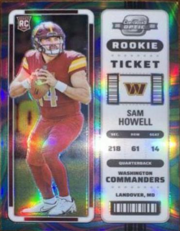 Sam Howell [Rookie Ticket Autograph Neon Marble] #133
