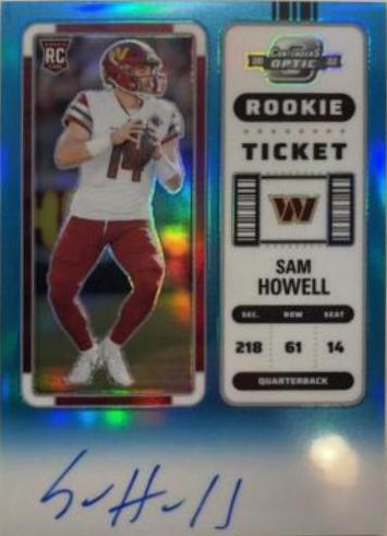 Sam Howell [Rookie Ticket Autograph Teal] #133