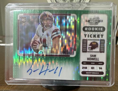 Sam Howell [SP Variation Rookie Ticket Autograph Green Pulsar] #133