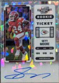 Skyy Moore [Rookie Ticket Autograph Cracked Ice] #134