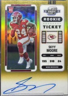 Skyy Moore [Rookie Ticket Autograph Gold] #134