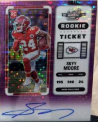 Skyy Moore [Rookie Ticket Autograph Purple Pulsar] #134